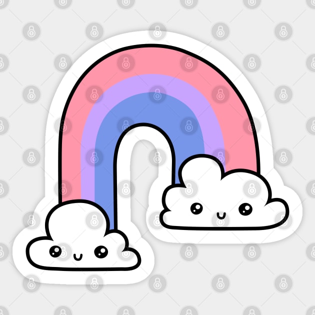 Happy Bi Rainbow Sticker by Haley Aletheia